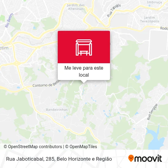 Rua Jaboticabal, 285 mapa