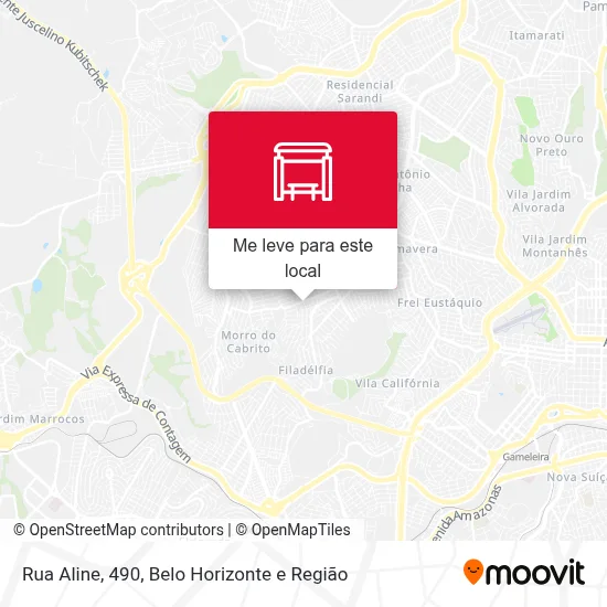 Rua Aline, 490 mapa