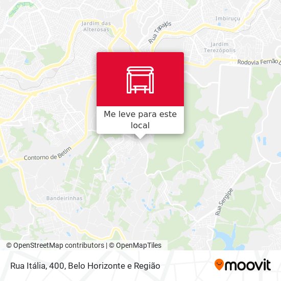 Rua Itália, 400 mapa