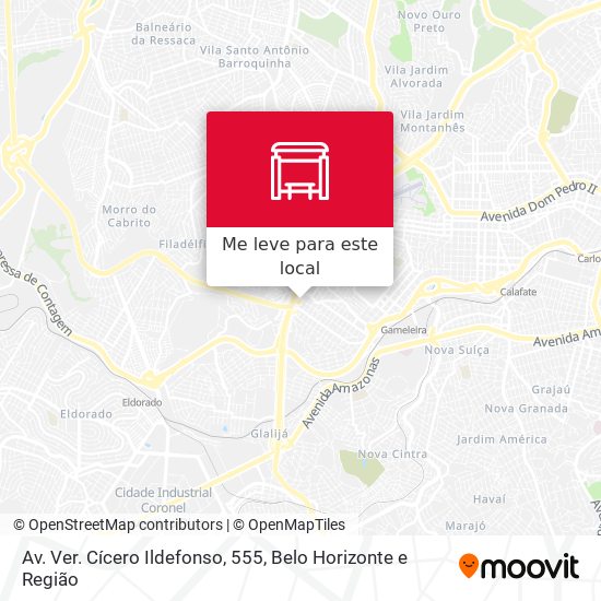 Av. Ver. Cícero Ildefonso, 555 mapa