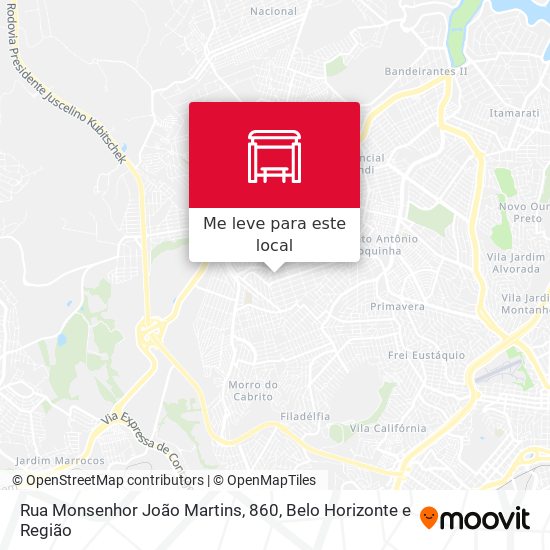 Rua Monsenhor João Martins, 860 mapa
