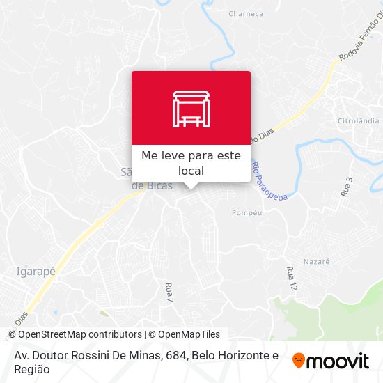 Av. Doutor Rossini De Minas, 684 mapa
