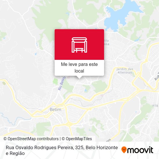 Rua Osvaldo Rodrigues Pereira, 325 mapa