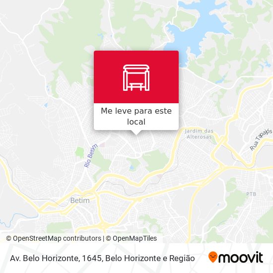 Av. Belo Horizonte, 1645 mapa
