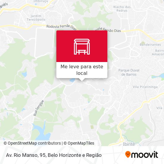 Av. Rio Manso, 95 mapa