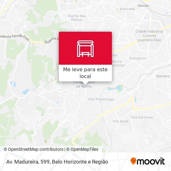 Av. Madureira, 599 mapa