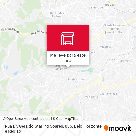 Rua Dr. Geraldo Starling Soares, 865 mapa