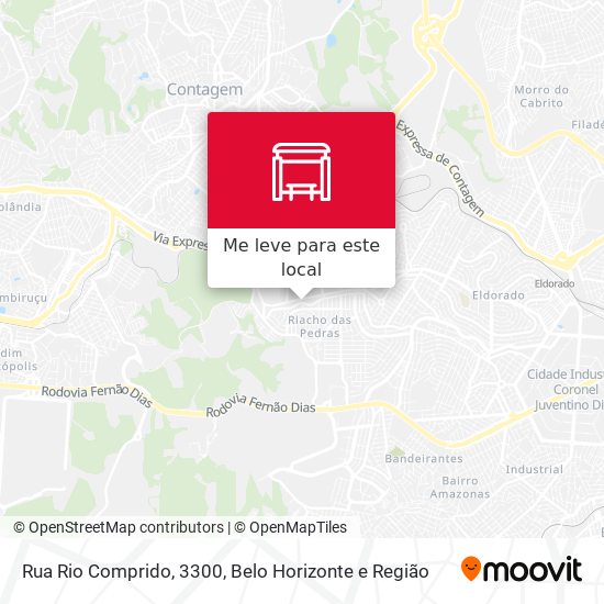 Rua Rio Comprido, 3300 mapa