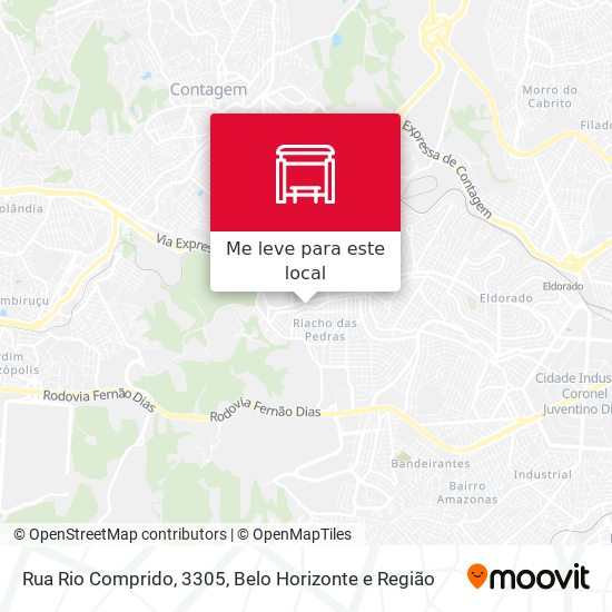 Rua Rio Comprido, 3305 mapa