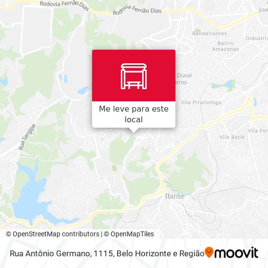 Rua Antônio Germano, 1115 mapa