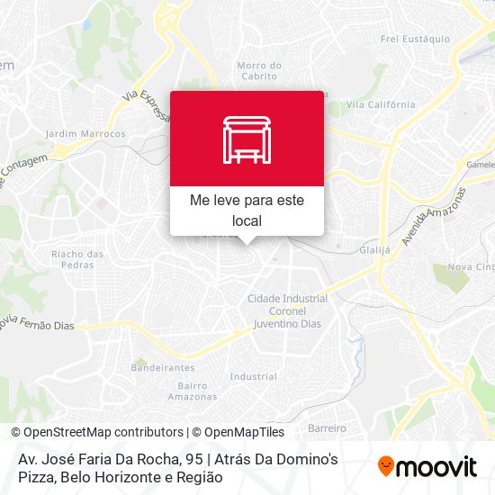 Av. José Faria Da Rocha, 95 | Atrás Da Domino's Pizza mapa