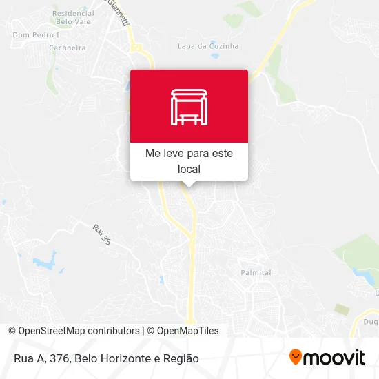 Rua A, 376 mapa