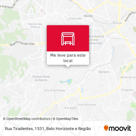 Rua Tiradentes, 1531 mapa