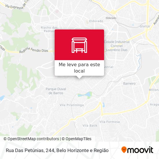 Rua Das Petúnias, 244 mapa