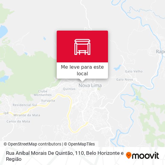 Rua Aníbal Morais De Quintão, 110 mapa
