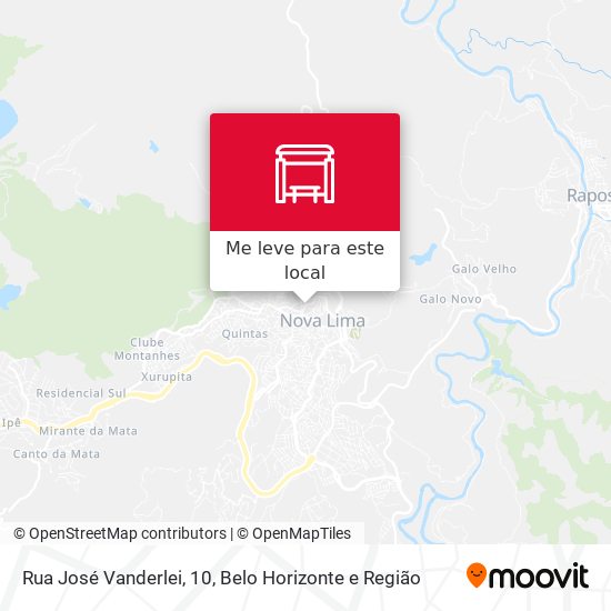 Rua José Vanderlei, 10 mapa