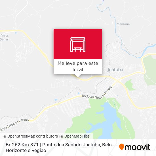 Br-262 Km-371 | Posto Juá Sentido Juatuba mapa