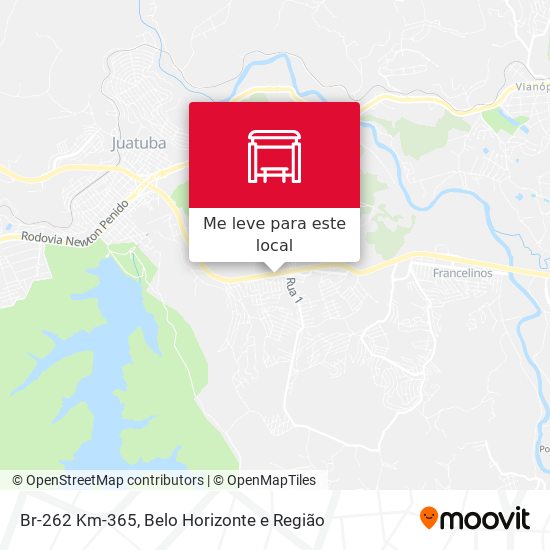 Br-262 Km-365 mapa