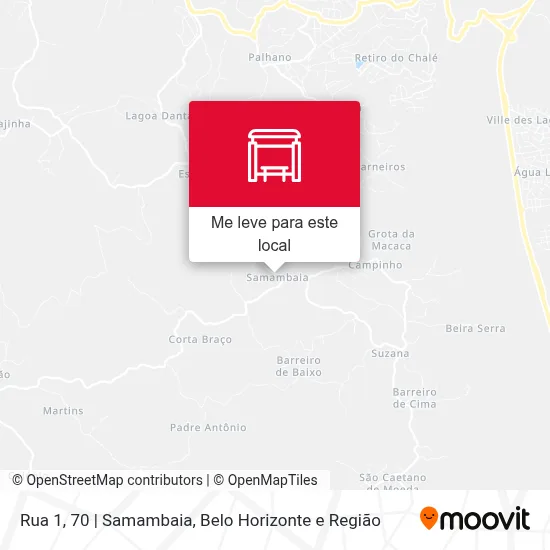 Rua 1, 70 | Samambaia mapa