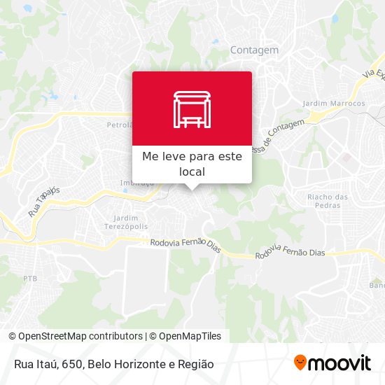 Rua Itaú, 650 mapa