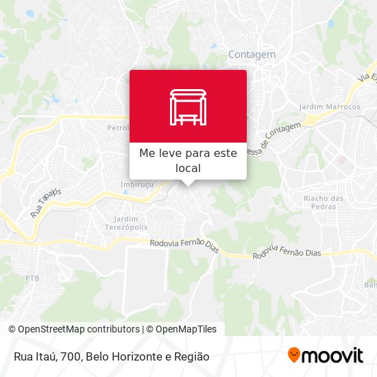 Rua Itaú, 700 mapa