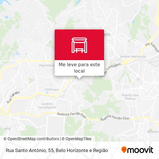 Rua Santo Antônio, 55 mapa