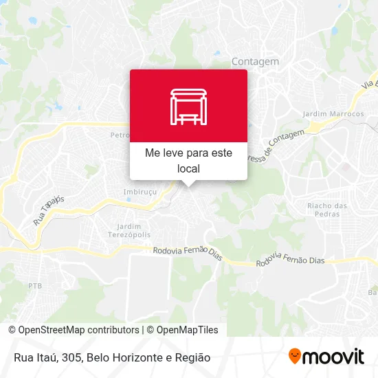 Rua Itaú, 305 mapa