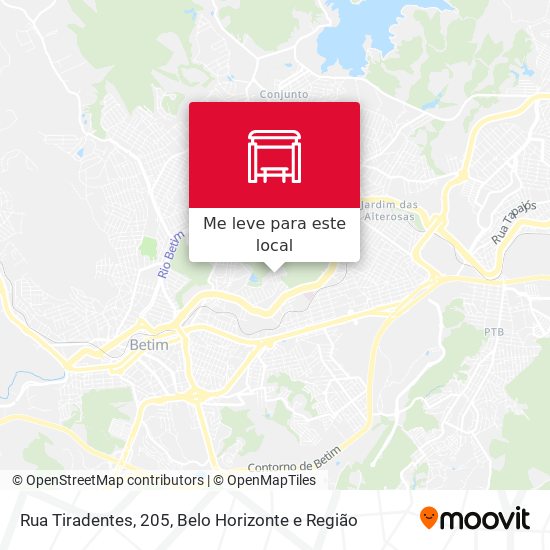 Rua Tiradentes, 205 mapa