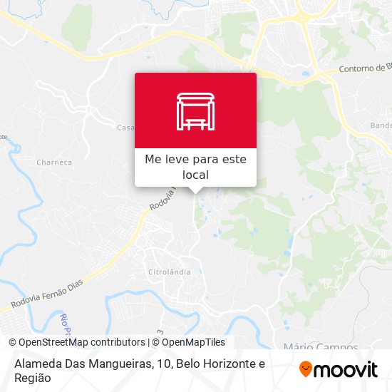Alameda Das Mangueiras, 10 mapa