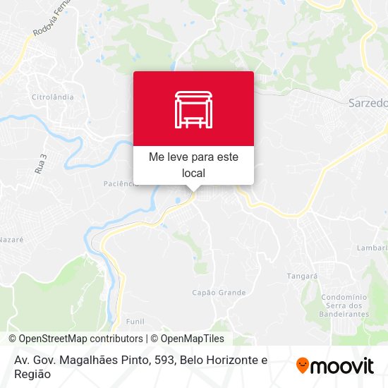 Av. Gov. Magalhães Pinto, 593 mapa