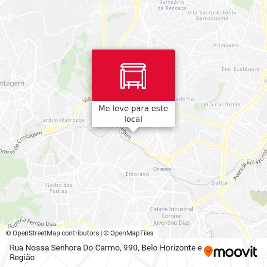 Rua Nossa Senhora Do Carmo, 990 mapa