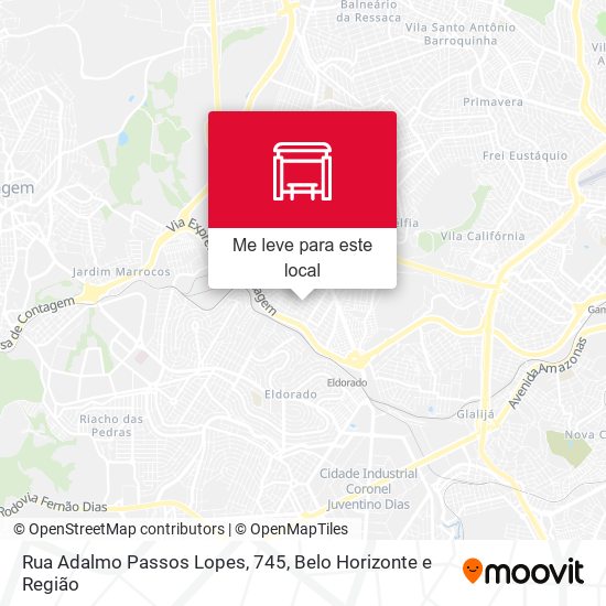 Rua Adalmo Passos Lopes, 745 mapa