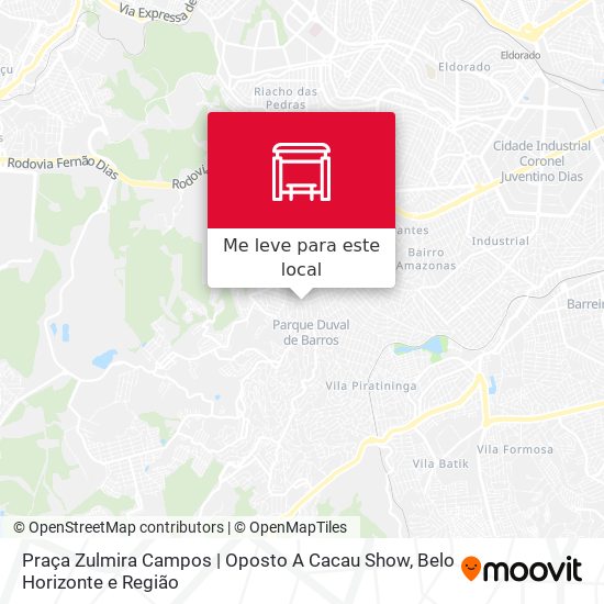 Praça Zulmira Campos | Oposto A Cacau Show mapa