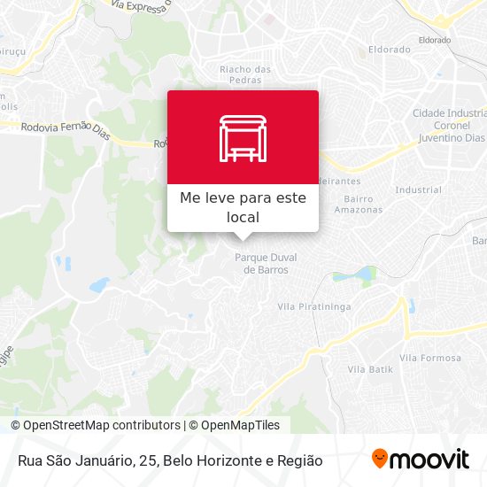 Rua São Januário, 25 mapa