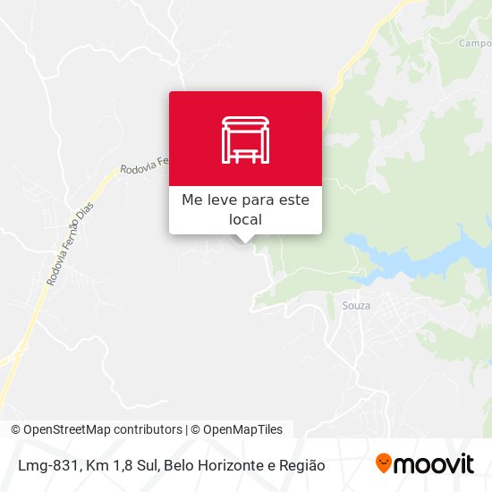 Lmg-831, Km 1,8 Sul mapa