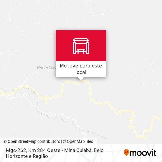 Mgc-262, Km 284 Oeste - Mina Cuiabá mapa