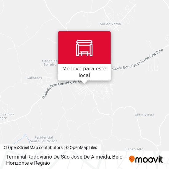 Terminal Rodoviário De São José De Almeida mapa