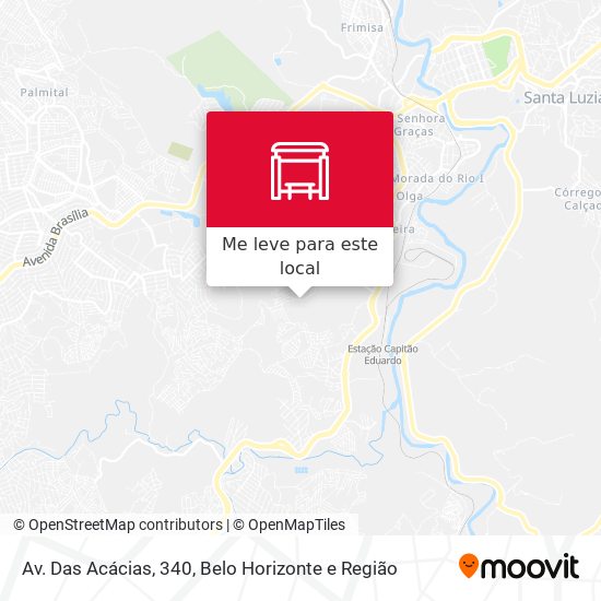 Av. Das Acácias, 340 mapa