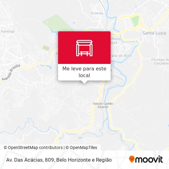Av. Das Acácias, 809 mapa