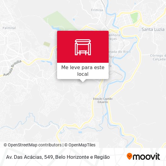 Av. Das Acácias, 549 mapa