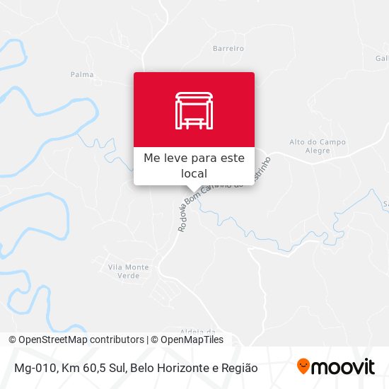 Mg-010, Km 60,5 Sul mapa