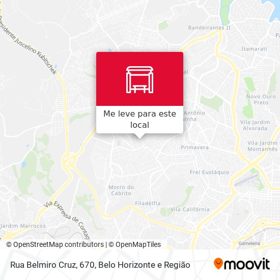 Rua Belmiro Cruz, 670 mapa