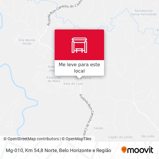 Mg-010, Km 54,8 Norte mapa