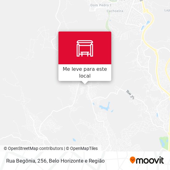 Rua Begônia, 256 mapa