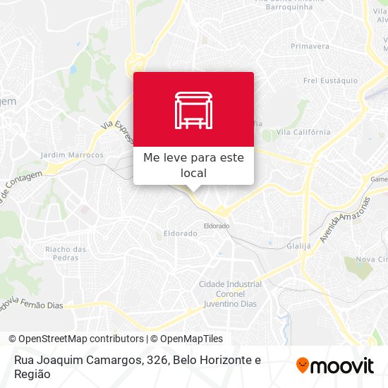 Rua Joaquim Camargos, 326 mapa