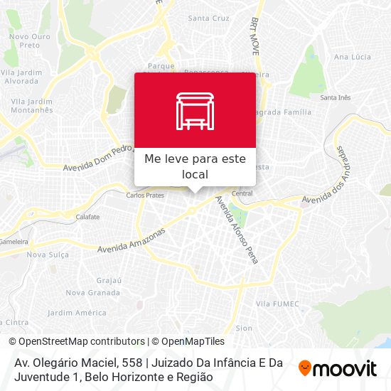 Av. Olegário Maciel, 558 | Juizado Da Infância E Da Juventude 1 mapa