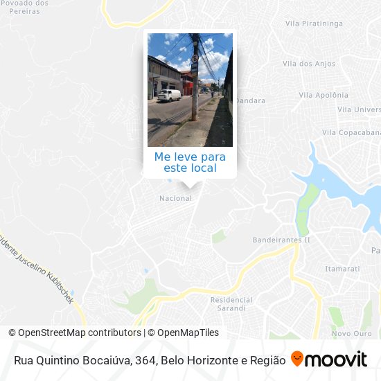 Rua Quintino Bocaiúva, 364 mapa