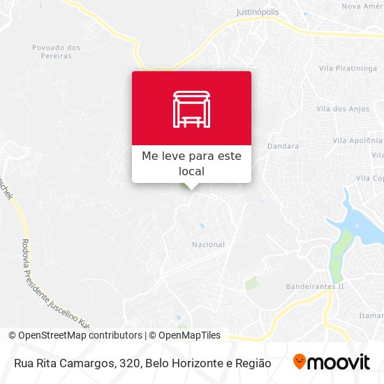 Rua Rita Camargos, 320 mapa