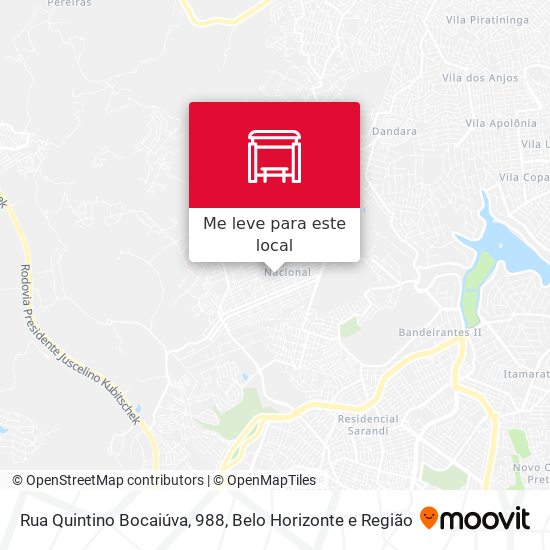 Rua Quintino Bocaiúva, 988 mapa