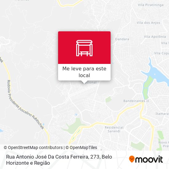 Rua Antonio José Da Costa Ferreira, 273 mapa